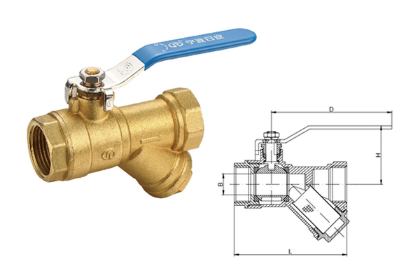 246黃銅過濾器球閥