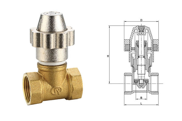 335 黃銅磁性鎖閉調(diào)節(jié)閥
