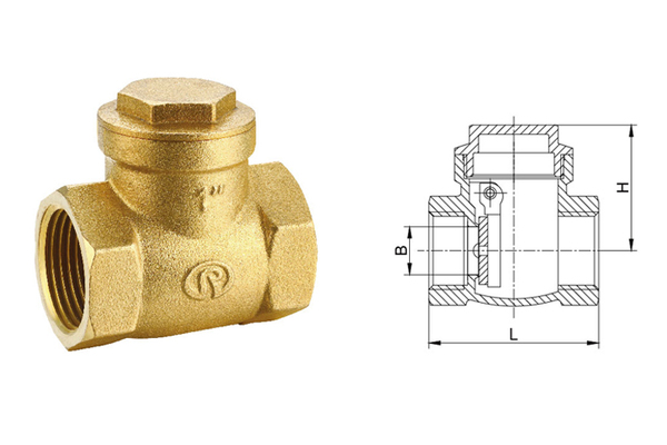 402A 黃銅軟密封止回閥