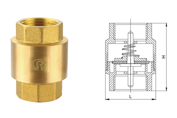 413 黃銅立式止回閥