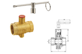 225A黃銅帶鎖測溫球閥