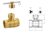 217B黃銅磁性鎖閉球閥