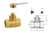 217C黃銅磁性鎖閉球閥