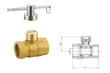 217黃銅磁性鎖閉球閥