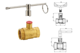 220黃銅帶鎖球閥