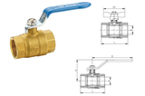 202/202A黃銅全通徑球閥