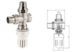 328 黃銅三通自動溫控閥