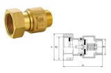 415A 黃銅表后止回閥