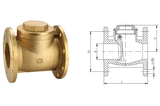 409 黃銅法蘭止回閥